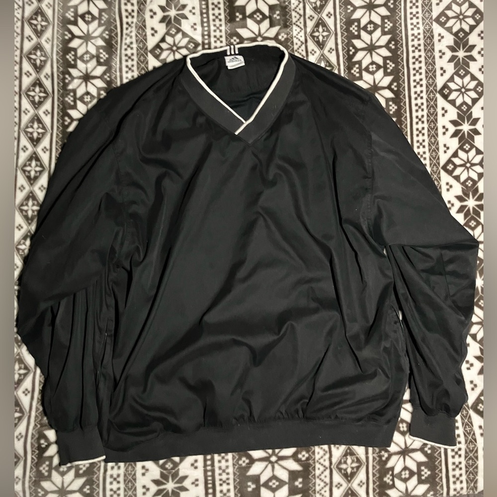 Vintage Adidas V neck pullover
